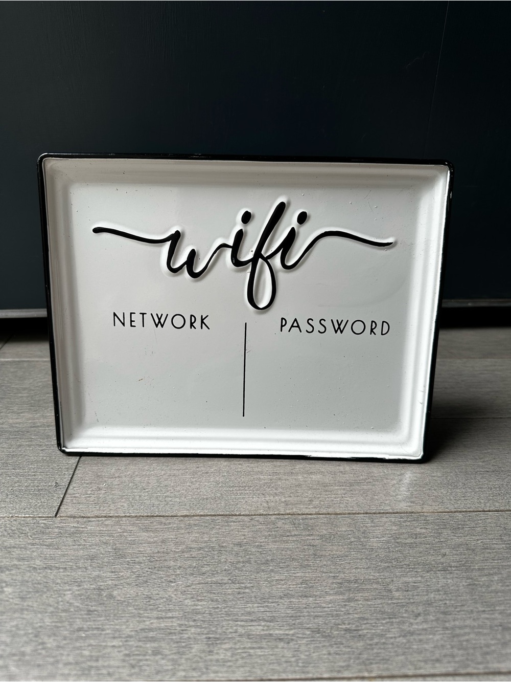 Better Home And Garden Decorative Wi-Fi Password Tabletop Hanging Guest Sign